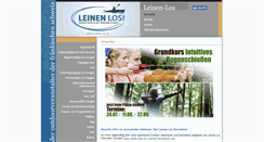 Desktop Screenshot of leinen-los.de